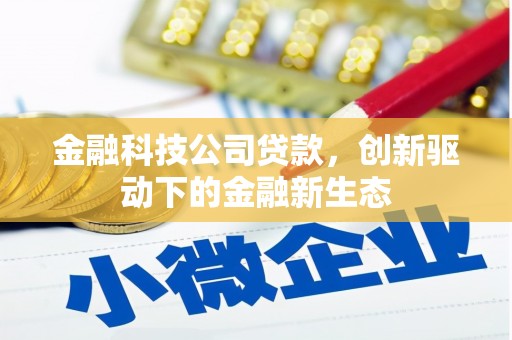 筠连金融科技公司贷款，创新驱动下的金融新生态