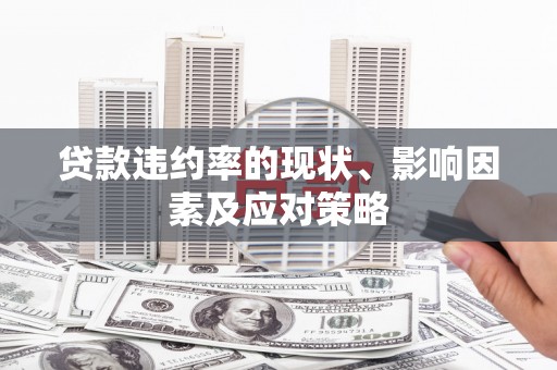 筠连贷款违约率的现状、影响因素及应对策略