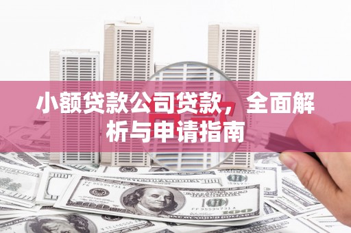 筠连小额贷款公司贷款，全面解析与申请指南