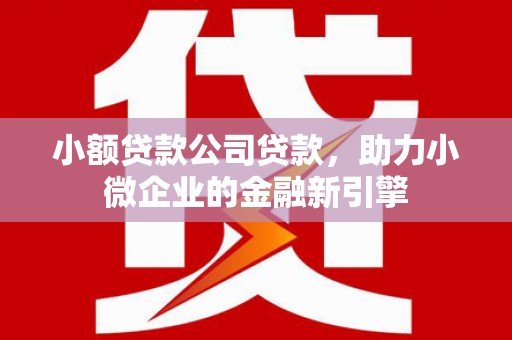 筠连小额贷款公司贷款，助力小微企业的金融新引擎