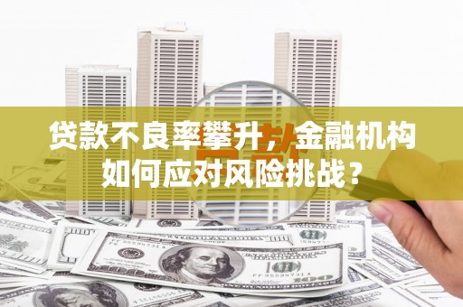 筠连贷款不良率攀升，金融机构如何应对风险挑战？