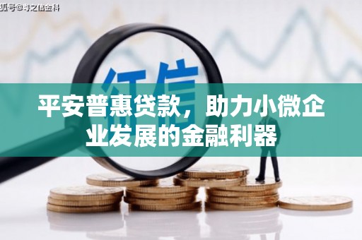 筠连平安普惠贷款，助力小微企业发展的金融利器